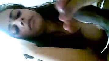 Hot POV sex tape with busty Indian babe.