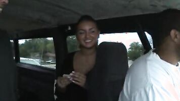 A bunch of high-class snobby women, but leave it to us to spot the one susceptible girl to lure into the bus.