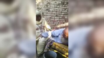 punjabi old baba is enjoying with her neighbor