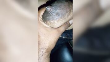 Indian Step-mature Gets Her Milky Breast Slapped