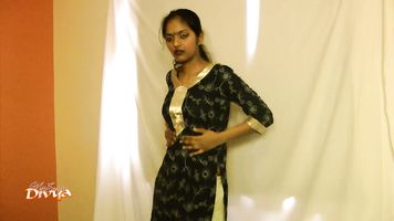 Divya grabs the camera to give you a personal look at her big juicy tits and pans all the way down to her sexy feet.